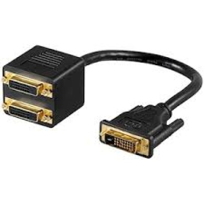 Адаптер DVI-D (24 + 1) мъжки > 2 x DVI-D (24 + 1) женски