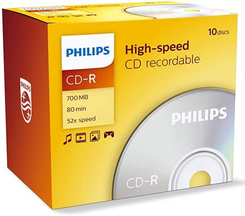 10292-01.jpg Дискове Philips CD-R 80 минути 52x скорост, 10 бр. - Image 1