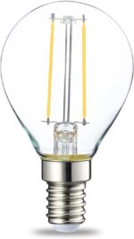 LED крушка, P45, форма на сълза Amazon Basics, 4 бр.