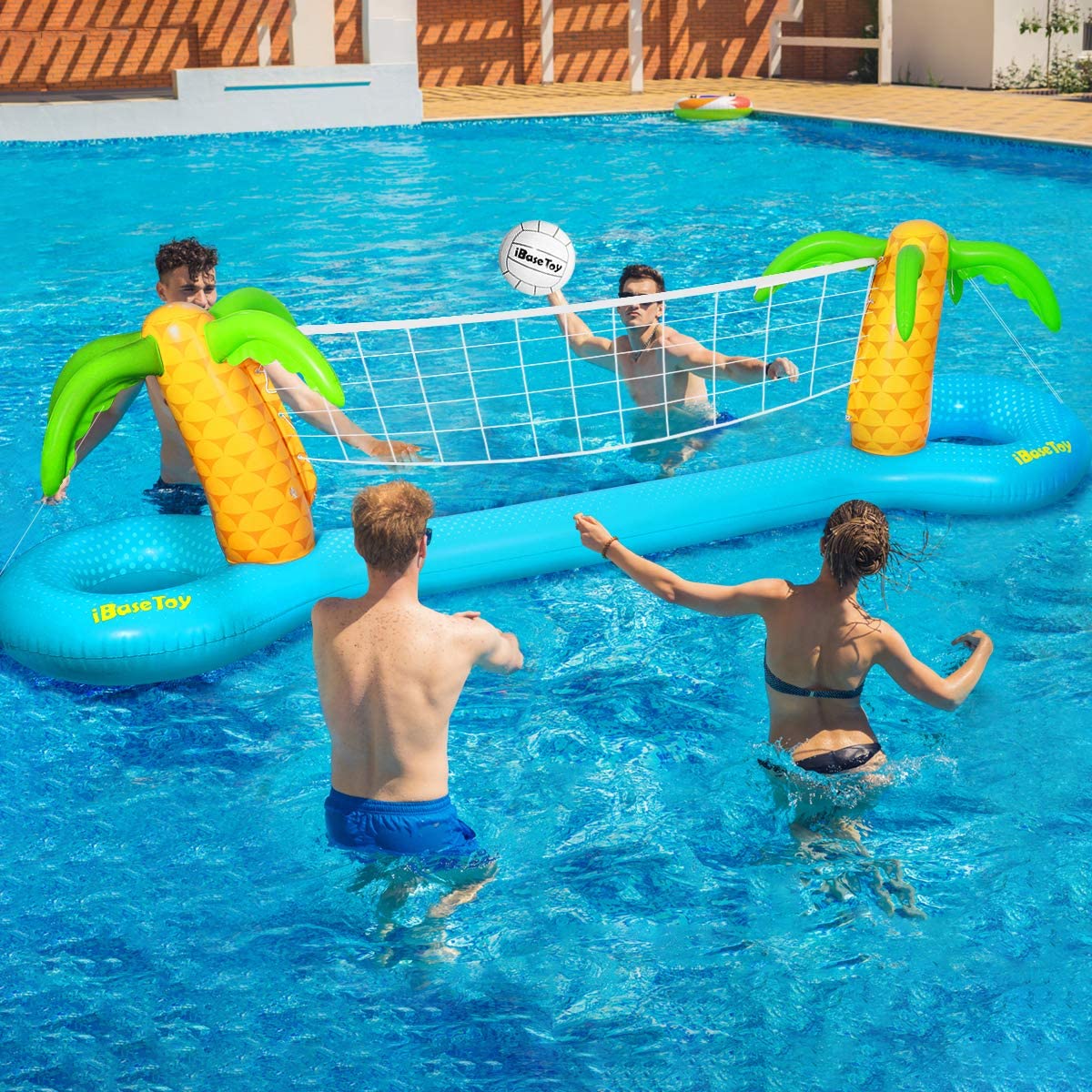 12068-01.jpg Надуваем комплект за игра на волейбол IBaseToy - Image 1