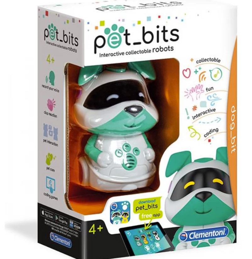 13833-01.jpg Интерактивен робот куче CLEMENTONI Pet Bits - Image 1