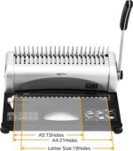 Машина за подвързване с гребен Amazon Basics ‎3870 - Image 2