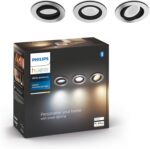 Прожектори за вграждане Philips Hue White Ambiance Milliskin, 3 бр.