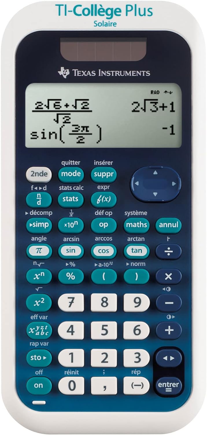 17437-01.jpg Научен настолен калкулатор Texas Instruments TI-Colège Plus Solaire - Image 1