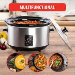 Alpina Slow Cooker - 3,5 литра - Керамичен вътрешен съд - 3 степени на топлина - Неръждаема стомана - Image 2
