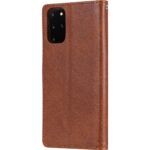 Kалъф flip за Samsung Galaxy S20 Plus портфейл - кафяв - Image 4