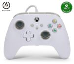 PowerA кабелен контролер за Xbox Series X|S - бял, геймпад, контролер за видеоигри/игри, работи с Xbox One