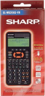 Научен калкулатор SHARP EL-W531XGYR, 16 цифри, 335 функции, Двойно захранване