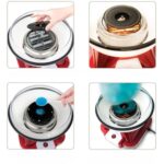 Машина за захарен памук Gadgy, 10 броя пръчици, червен, 500 W - Image 2