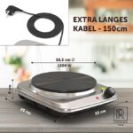 Премиум единичен електрически котлон 1500 W M.ROSENFELD HOME - Image 4