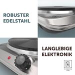 Премиум единичен електрически котлон 1500 W M.ROSENFELD HOME - Image 3