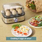 OSTBA Rapid Egg Boiler, 400 W компактна многофункционална яйцеварка, 6 яйца - Image 4