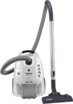 Прахосмукачка Hoover TE70 TE66 Telios Plus с торба, маневрена връзка за маркуч на 360°, бяла - Image 2