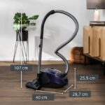 Прахосмукачка Siemens VS06B1110 Synchropower, 4 литра, синя - Image 4