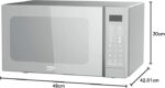 Дигитална микровълнова фурна Beko MGF30330S 30 литра с функция грил, сребриста - Image 6