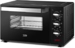 Beko - BMOF19B - Електрическа фурна, Готвене с вентилатор, 19 литра, 1380 W, 3 функции, 60 минути таймер, температура до 220° - черна, 47,4 x 28,3 x 28,3 cm, 6,5 kg Превъртете върху изображението, за да го увеличите Beko - BMOF19B - Електрическа фурна, Готвене с вентилатор - Image 3