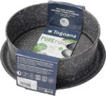 Tognana Pure Roq 22 cm алуминиева отворена форма за торта, черна