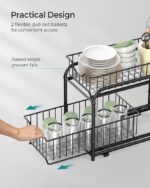 SONGMICS Издърпващ се органайзер за шкаф, 2 нива - Image 2