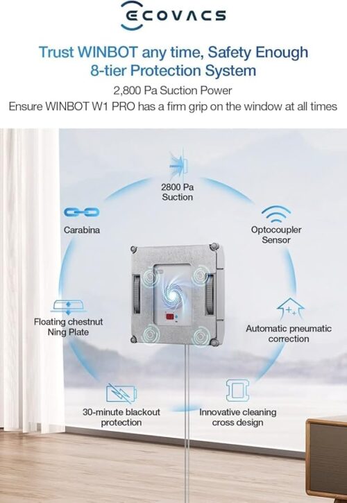 Робот за почистване на прозорци ECOVACS Winbot W1 Pro - Image 3