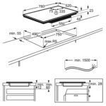 Индукционен плот със сензорно управление Electrolux KIV834 78см - Image 2