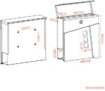 Пощенска кутия с отделение за вестници ‎BONADE Direct - Image 3