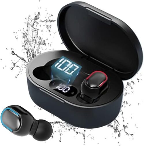 Безжични Bluetooth 5.3 Стерео слушалки с микрофон (Черни) TWS E7S