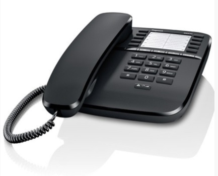 5529-01.jpg Стационарен телефон GIGASET DA510, ЧЕРЕН 1010029 - Image 1