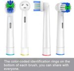 Резервни глави за четка за зъби, съвместими с Oral B Braun 10 броя ,бели,черни - Image 2