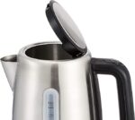 Ел. кана от неръждаема стомана Amazon Basics 1.7L, сребриста - Image 2