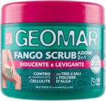 GEOMAR | Mud Scrub, 2 в 1 действие, редуциране и изглаждане срещу целулитови петна, 95% естествен произход