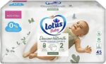 Бебешки пелени Lotus Baby Natural Softness Размер 2 (3-6 кг) 45 пелени