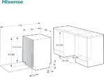 Съдомиялна за вграждане HISENSE HV642D90, 14 комплекта - Image 2