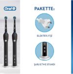 Акумулаторни четки за зъби Oral-B Pro 2 2900 Black Edition, 2 броя - Image 2