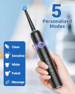 Въртяща се четка за зъби с 8 глави IPX7 черна y06w-blk - Image 2