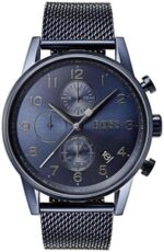 Мъжки кварцов часовник Hugo Boss с хронограф и каишка от неръждаема стомана – 1513538 - Image 4