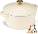 Чугунена тенджера  Overmont - 5.5QT