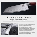Нож от японска високовъглеродна стомана 10Cr15Mov Нож SHAN ZU Santoku 18 см - Image 2