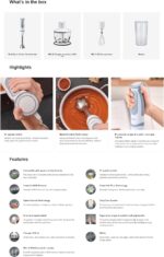 Ръчен пасатор Braun MultiQuick 5 Vario MQ5235 WH, 1000 вата - Image 2