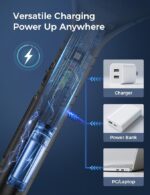 QEXREED Мухоловка, 4000V, акумулаторна 1500mAh с USB-C - Image 3