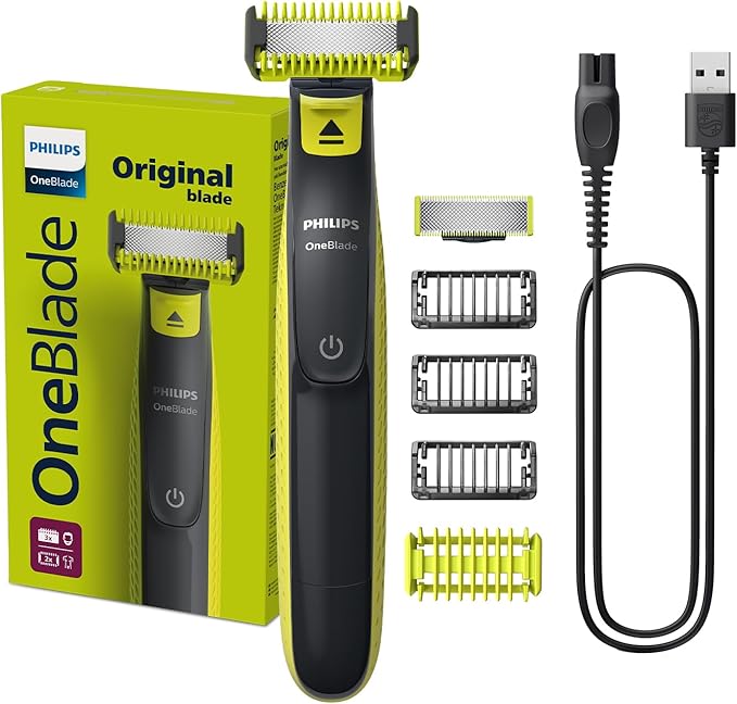 71t40zqaj5l._ac_sx679_.jpg Тример за лице и тяло Philips OneBlade QP2824 - Image 1