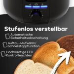 Тостер за 4 филии с решетка за затопляне на хлебни изделия Clatronic® TA 3802 - Image 3