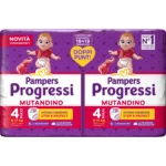 Pampers Progressi Maxi, р.р 4 пакет 4 x 19 (8-15 кг), 76 пелени