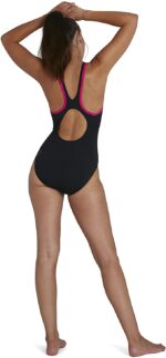 Дамски бански костюм Speedo Boom Logo Splice Muscleback One Piece - Image 2