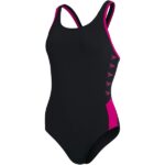 Дамски бански костюм Speedo Boom Logo Splice Muscleback One Piece - Image 3