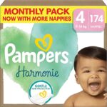 Бебешки пелени Pampers Harmonie Размер 4, 174 пелени, 9 кг-14 к - Image 2
