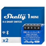 Реле за интелигентно превключване на WiFi и Bluetooth, 1 канал, 8A Shelly 1 Mini Gen3