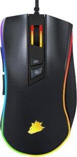 Геймърска мишка CSL-Computer Titanwolf 12400 DPI с RGB осветление - Image 4