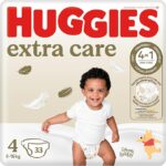 Пелени Huggies Extra Care размер 4 (7-18kg )33 бр.