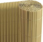 PVC преграда за поверителност Ribelli® (120 x 400 см, бамбук