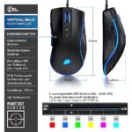 Геймърска мишка CSL-Computer Titanwolf 12400 DPI с RGB осветление - Image 3